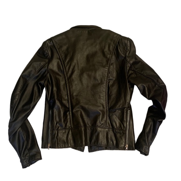 Vintage Brooks Real Leather Biker Jacket Made in USA Sz S (34) - Picture 5 of 12